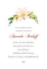 Pink Flower - Bridal Shower Invitation